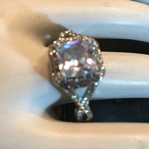 Stunning New RIng  Square Zirconia  sz 9
